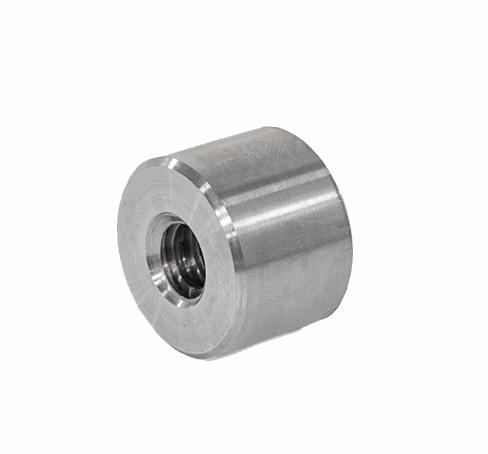 E+G Trapezoidal nut, stainless steel, left-hand thread