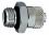 Push-on fitting 11.105-4-4, metal Ø4/2-M5