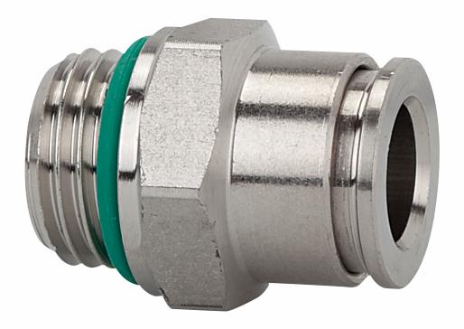 Stainless, straight union 44.038-12 ES, Ø12 - G 3/8