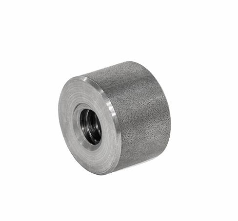 E+G Trapezoidal nut, steel, left-hand thread