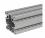 E+G Aluminum profile, light, 80x80-10, 2000mm, bundle of 1