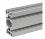 E+G Aluminum profile, hard, 45x90-10, 2000mm, bundle of 2