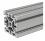 E+G Aluminum profile, hard, 90x90-10, 2000mm, bundle of 1