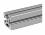 E+G Aluminum profile, heavy, 2000mm, bundle of 4