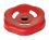 E+G Handwheel, steel, square shaft, Red