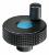E+G Diamond cut knurled knob