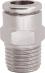 Metal Push-in fitting, straigth, Ø8-1/8 BSPT