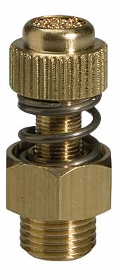 Pneumatic silencer, adjustable