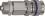 Plug for quick coupling, with push-in ø6x4