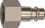 Plug for quick coupling, with internal R 1/8